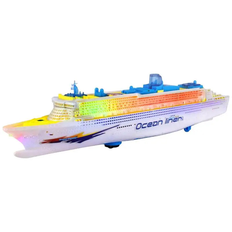 Cruise Ship Toy Ocean Liner Cruise Ship Boat Electric Ship Toy With Flashing Light And Sound Fun Nautical Decorations Boat Toy. You can now bring a model cruise ship just like an airplane gift for the grandchildren ❤️⛴️