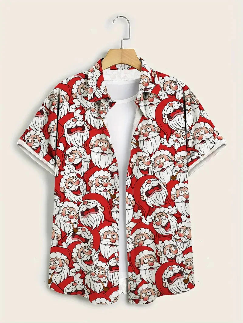 Santa Claus  Hawaiian Shirt men