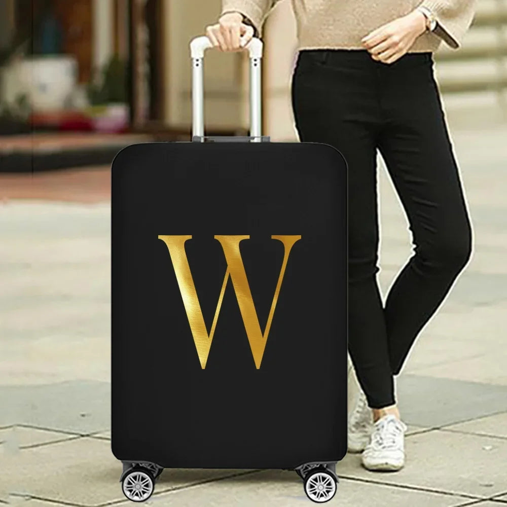 Fashion Travel Essentials Luggage Cover 26 Letters Print 18-32 Inch Holiday Traveling Accessories Trolley Elastic Suitcase Case cover