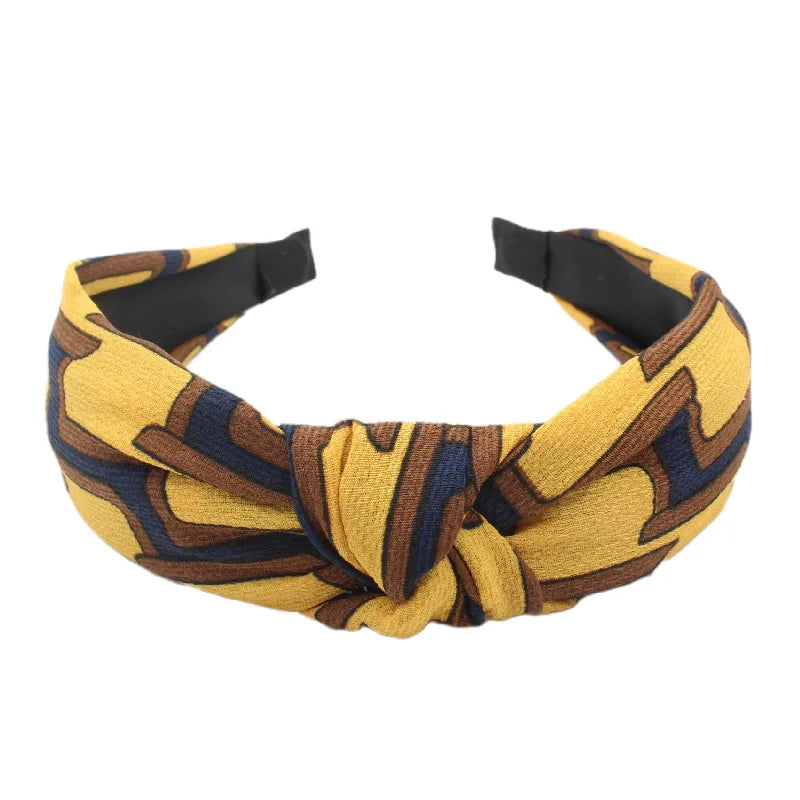 New Vintage Style Fabric Knot Headband National Style Headband Fashion Temperament Women Hair Accessories