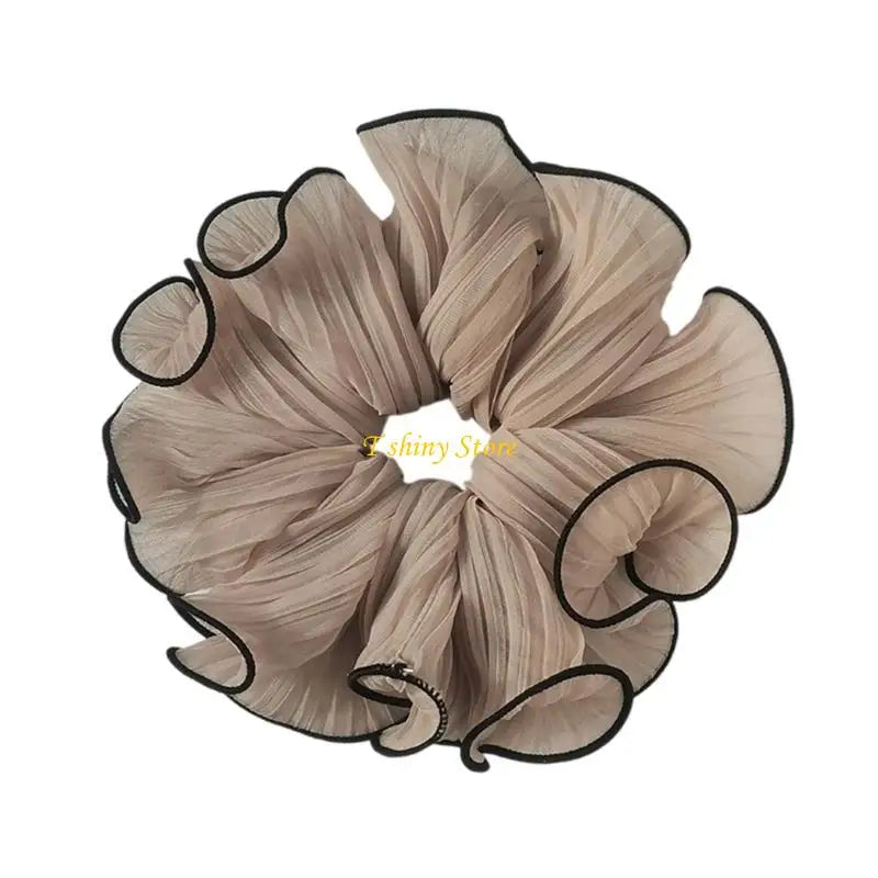 Elaborate Hair Tie for Women Hair Rings Lovely Ruched Scrunchies Oversized Hair Rope Hair Tie