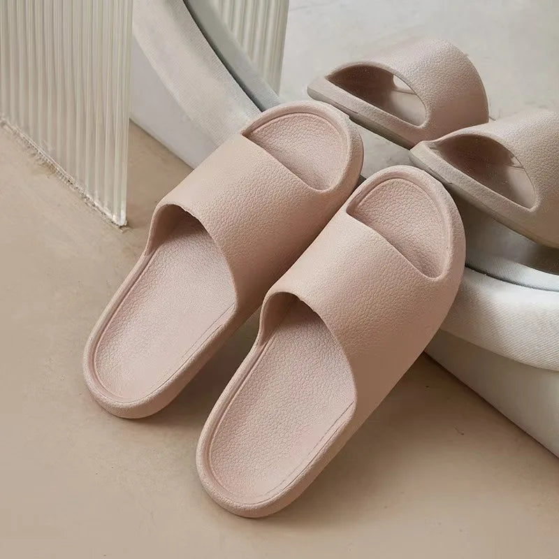 Fashion Women Slippers Summer Flat Lightweight EVA Home Bathroom Slippers Comfort Massage Couples Indoor Slides Shower Shoes sliders
