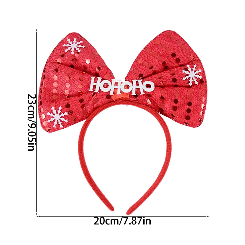 Cartoon Christmas Headband Santa Claus Elk Xmax Tree Hair Accessories Adult Kids 2024 Christmas Decoration Navidad New Year Gift fancy dress headbands