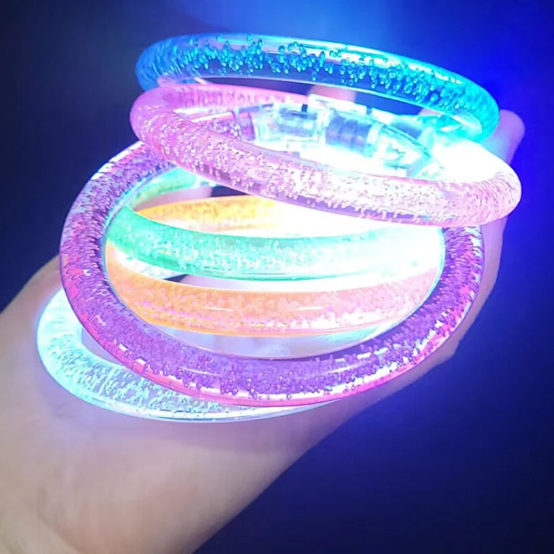 10/20/30/40/50 Pcs Led Bracelets Wristbands Glow In The Dark Party Supplies Neon Light Up Bracelet Wedding Party Decoration