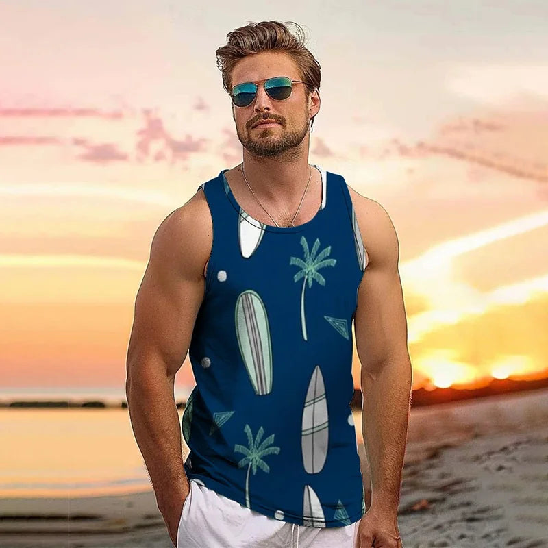 Vest tank top holiday men