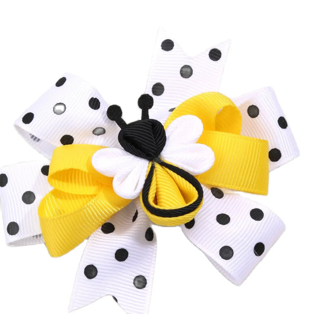 Hair Clips Unique Bee Hair Bows For Girls Stack Dot Hair Clips Fashion Kids Hairpins Barrettes Children Hair Accessories