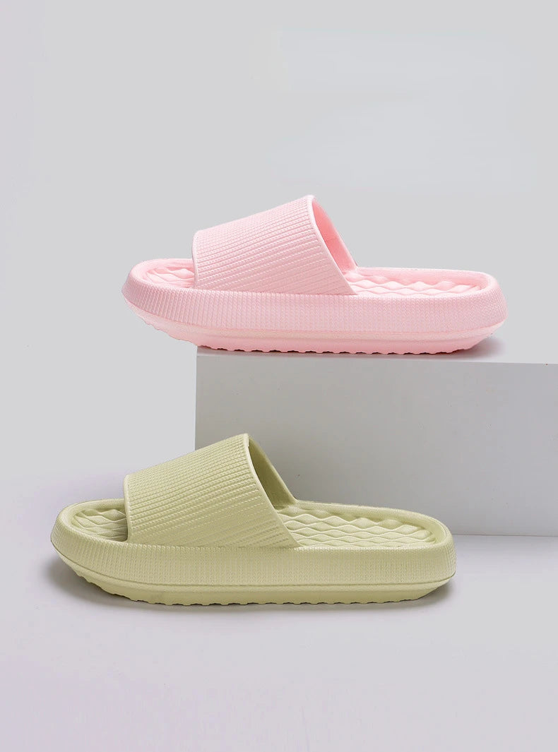 New Soft Platform Slippers for Women 2024 Summer Thick Bottom Cloud Slides Woman EVA Light Non-Slip Flip Flops Plus Size 45