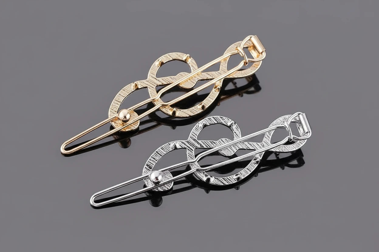 Elegant Music Note Hair clip ideal gift for music teacher or musician, Gold Silver Colour Metal Hairpins Women Girls Rhinestone Side Barrettes Daily Use Wear very pretty