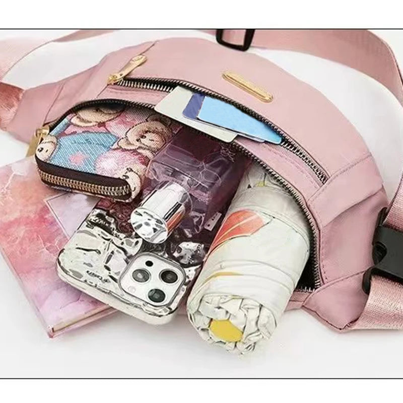 Neutral Style Bags - Men's and Women's Waist Bags Suitable for Business Trips and Tourism Nylon Material. Various Colors.