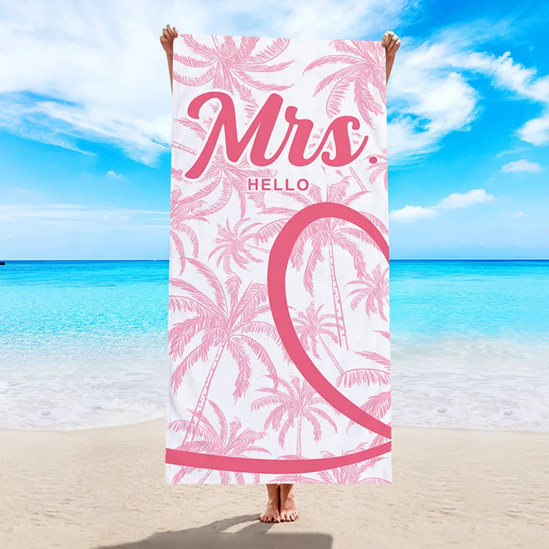 New Coconut Tree Ultra Fine Fiber Digital Printed Beach Towel Swimming Bath Towel Woolen Circle Cloth Beach Towel 70x150cm