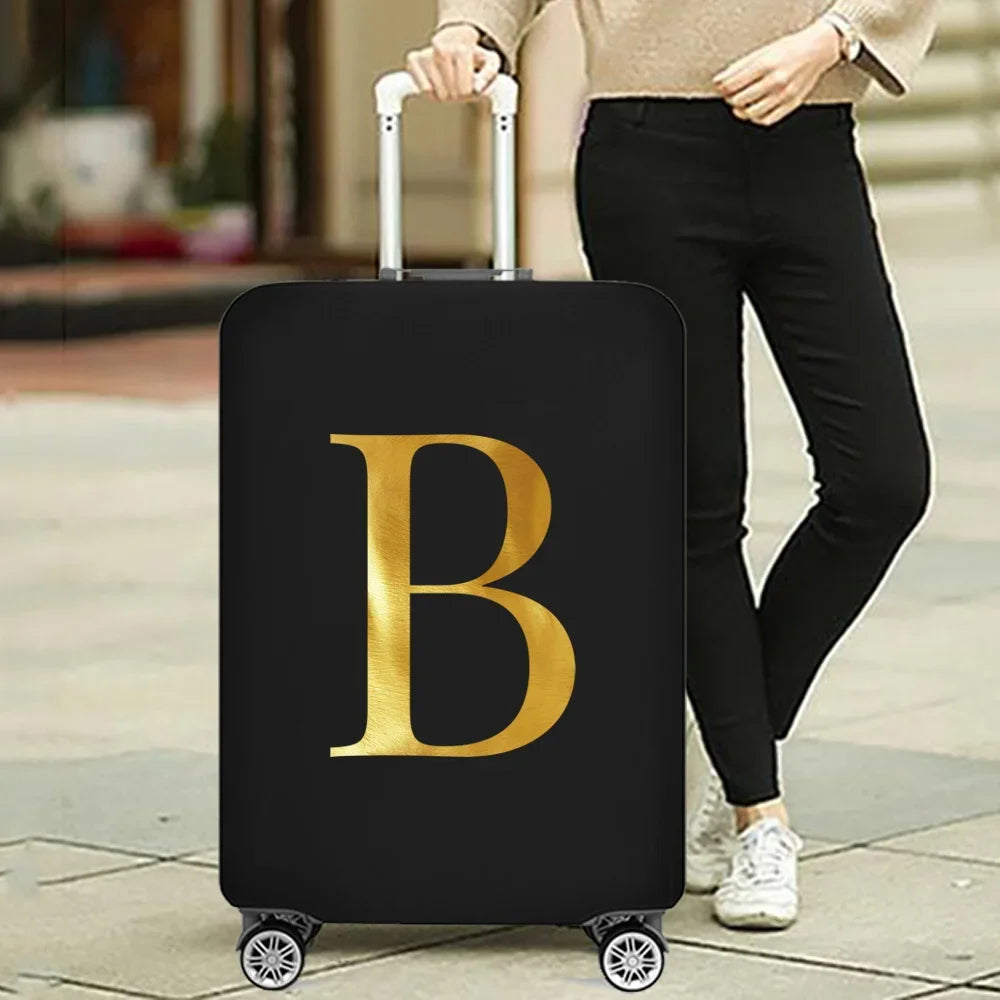 Fashion Travel Essentials Luggage Cover 26 Letters Print 18-32 Inch Holiday Traveling Accessories Trolley Elastic Suitcase Case cover