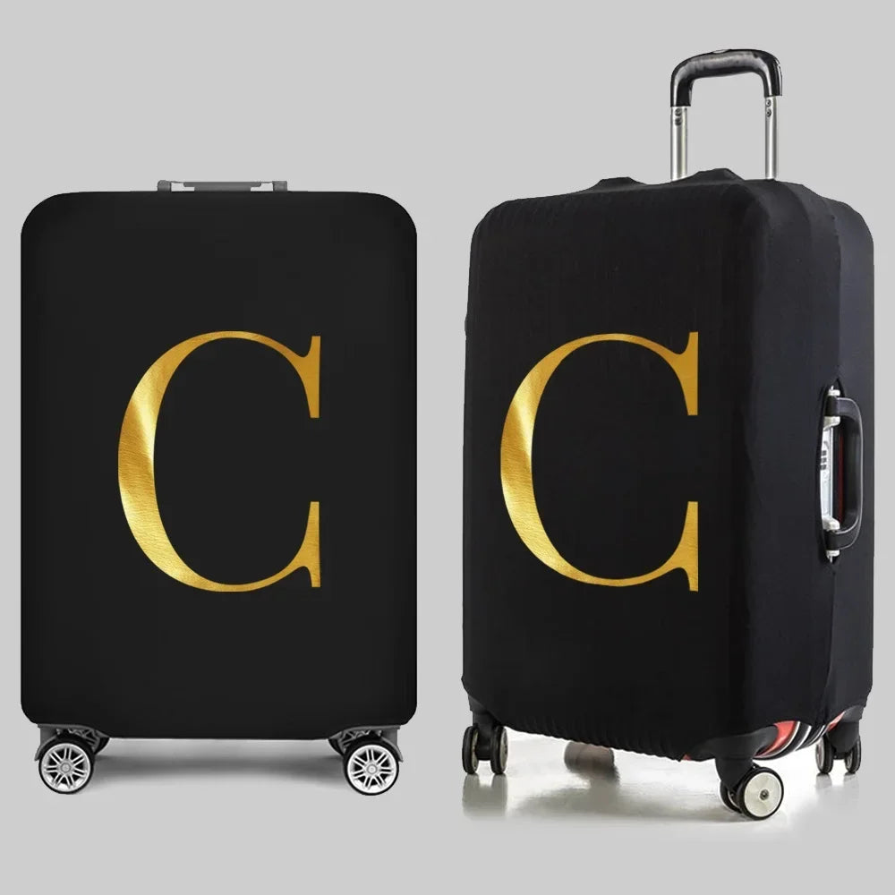 Fashion Travel Essentials Luggage Cover 26 Letters Print 18-32 Inch Holiday Traveling Accessories Trolley Elastic Suitcase Case cover
