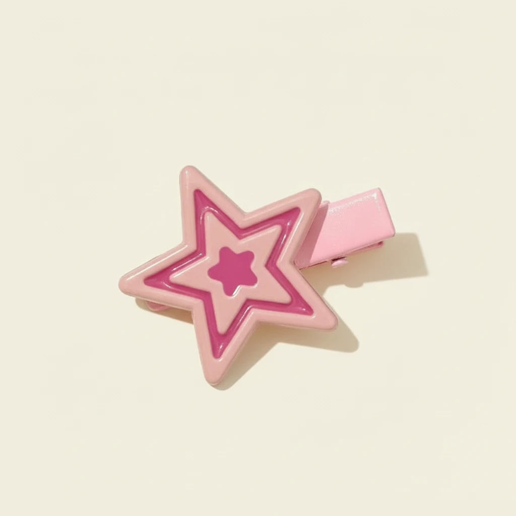 Star Hairpin Shiny Star Hair Clips New Fashion Side Bang Duck Mouth Clip Hair Accessories For Cool Girls stars  slide clips