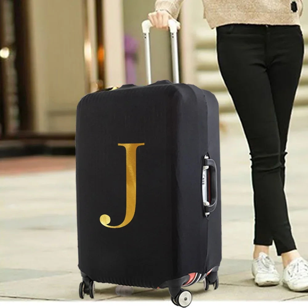 Fashion Travel Essentials Luggage Cover 26 Letters Print 18-32 Inch Holiday Traveling Accessories Trolley Elastic Suitcase Case cover