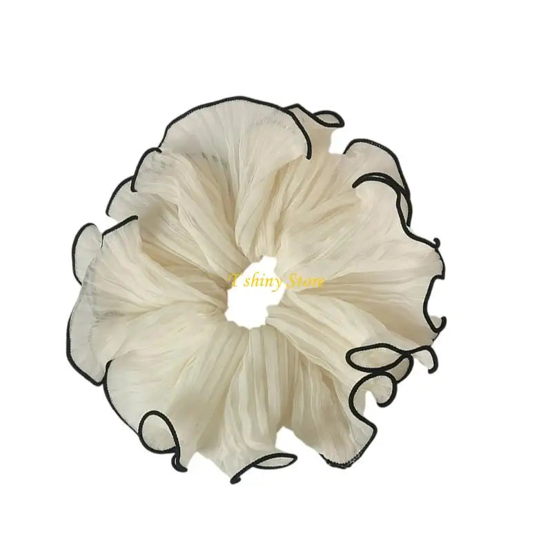 Elaborate Hair Tie for Women Hair Rings Lovely Ruched Scrunchies Oversized Hair Rope Hair Tie