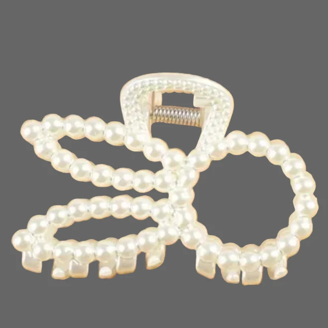 Imitation Pearl Hairpins Geometric Hair Claws Bath Large Claw  Clip S Clip Back Head  Hair up Clip Women Hair heart love Accessories so pretty and elegant cruise ship. Party holiday