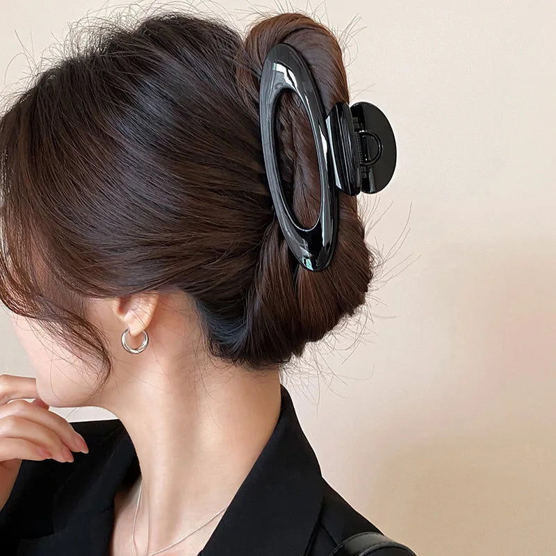 Oval Large Hair Claw Clip