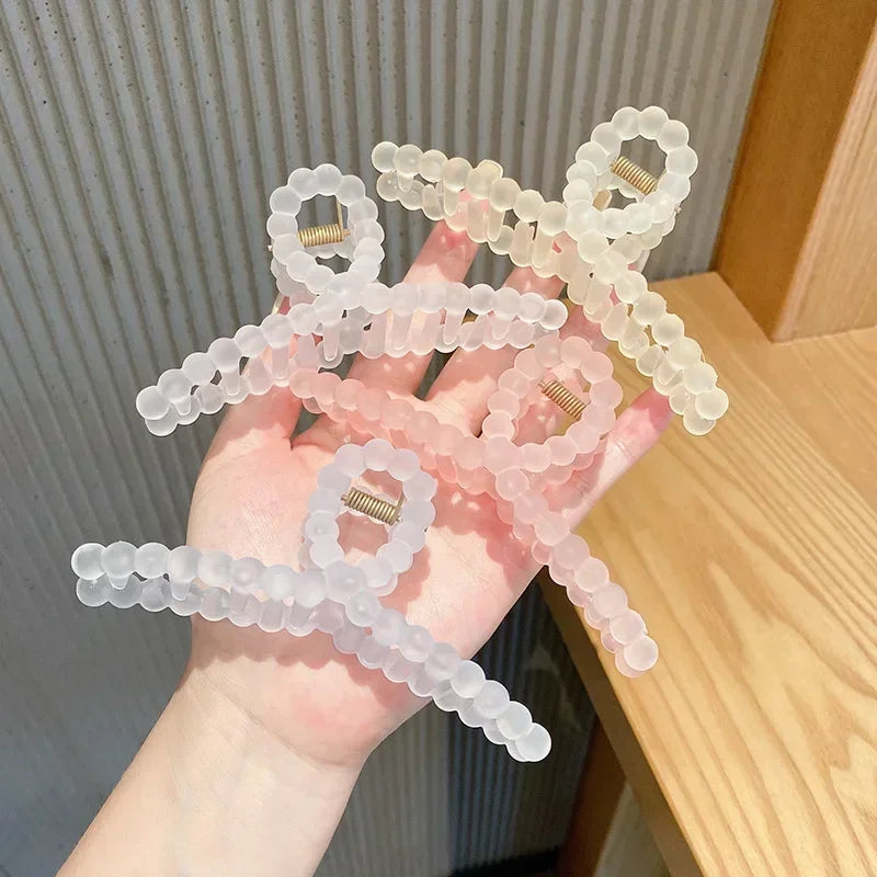 Transparent Hair Clip Claws for Women Girls Summer Sweet Crab Hair Barrettes Hairpins Headwear Party Hair Accessories Hairpins