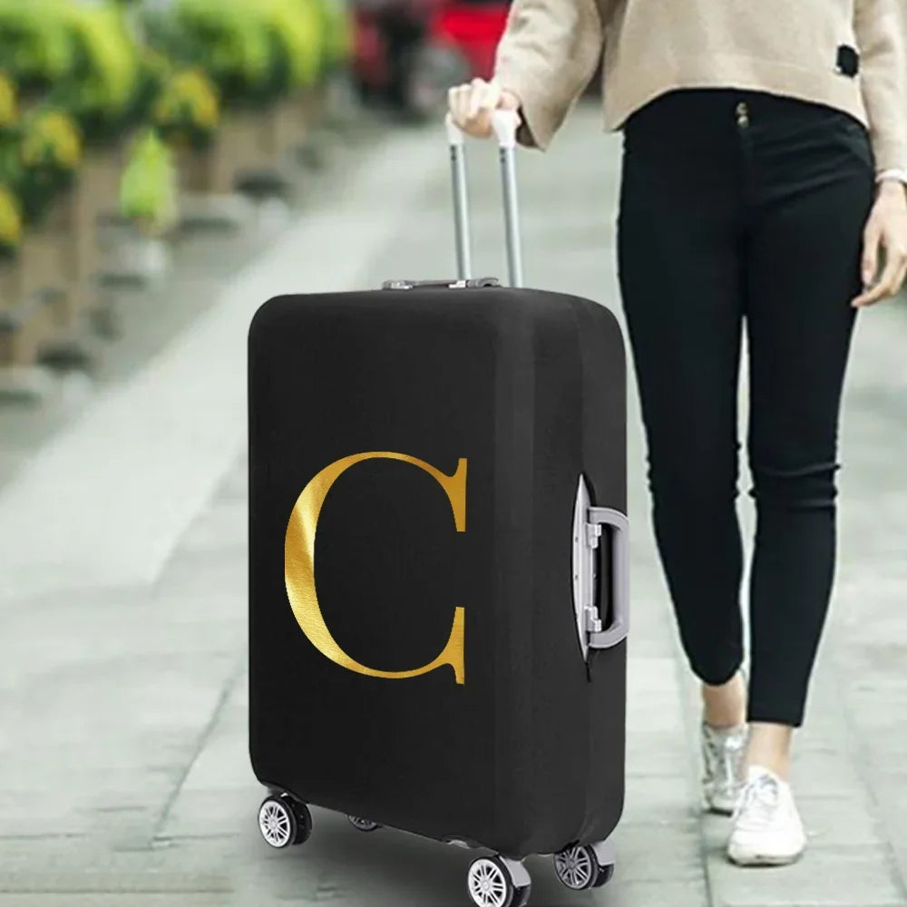 Fashion Travel Essentials Luggage Cover 26 Letters Print 18-32 Inch Holiday Traveling Accessories Trolley Elastic Suitcase Case cover