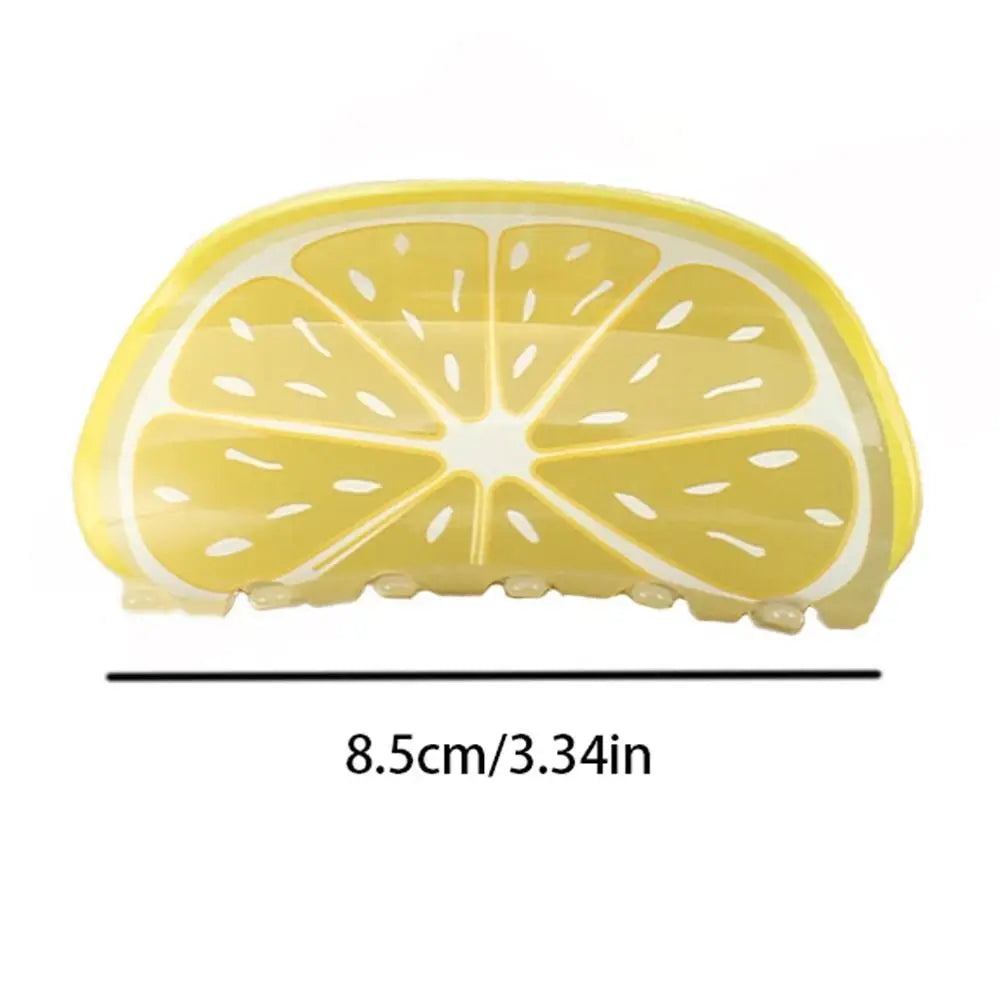 Lemon Srawberry Hair Crab Clip Kiwifruit Ponytail Holder lemon fruit  Watermelon Hair Clips Women Shark Clip Fruits Hair Claws ideal for holidays and summer or a cruise