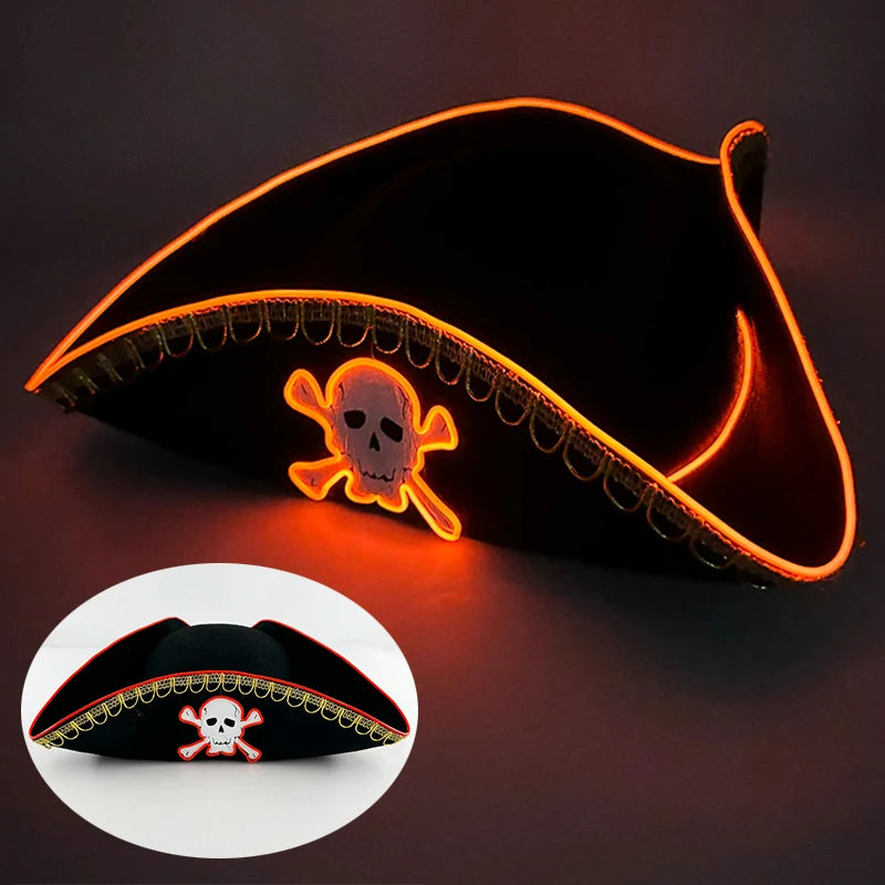 LED Glowing Cowgirl boy Hat Neon Luminous Bride Hat For Holiday Light Up Supplies Fluorescent Party Props Bachelorette Party Hat