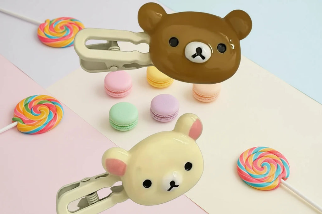 Teddy bear Hair Clips for Girls  Relax Bear Hairpin Women Bangs Bobby Pin Fashion Duckbill Clip Kids Hairs Ornaments Gift pretty baby girls toddler