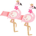 2Pcs Pink Flamingo Hair Clips Premium Material Kids Hairpins Easy Open Close for Girls Party Wedding Hair Decoration