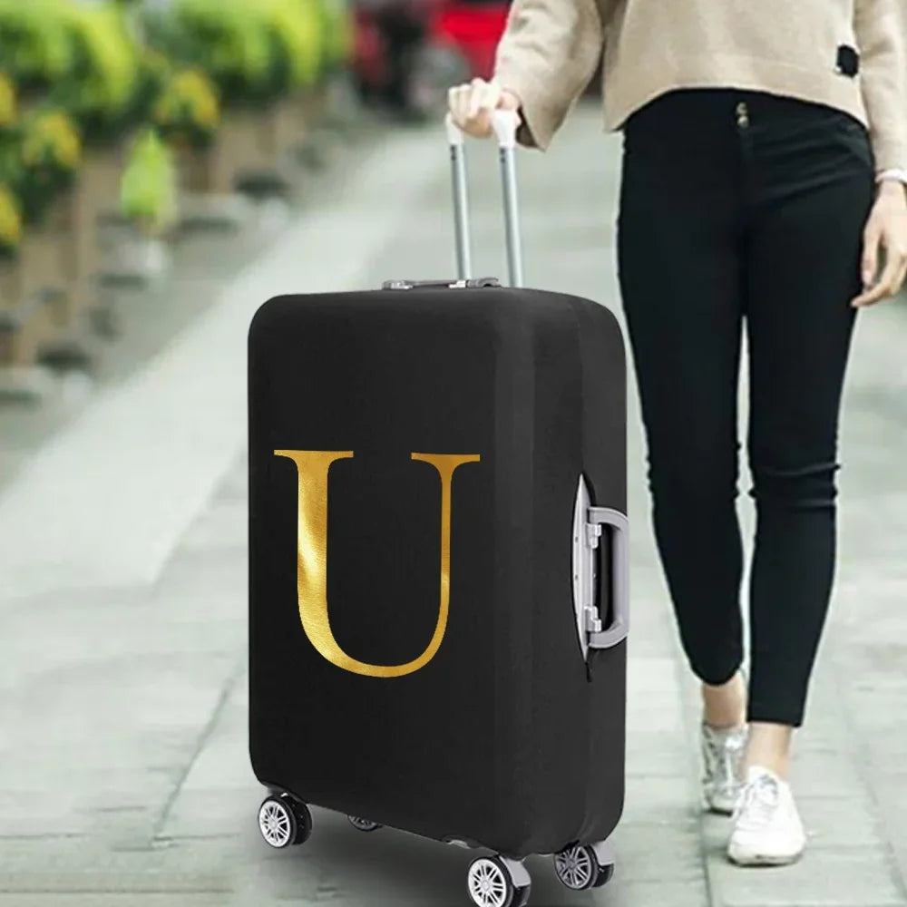 Fashion Travel Essentials Luggage Cover 26 Letters Print 18-32 Inch Holiday Traveling Accessories Trolley Elastic Suitcase Case cover