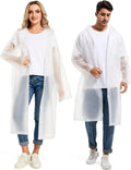 Disposable Adults Reusable Raincoats,Waterproof Rain Ponchos,Adults-Reusable Emergency Raincoats with Hood and Drawstring theme park  camping festival music