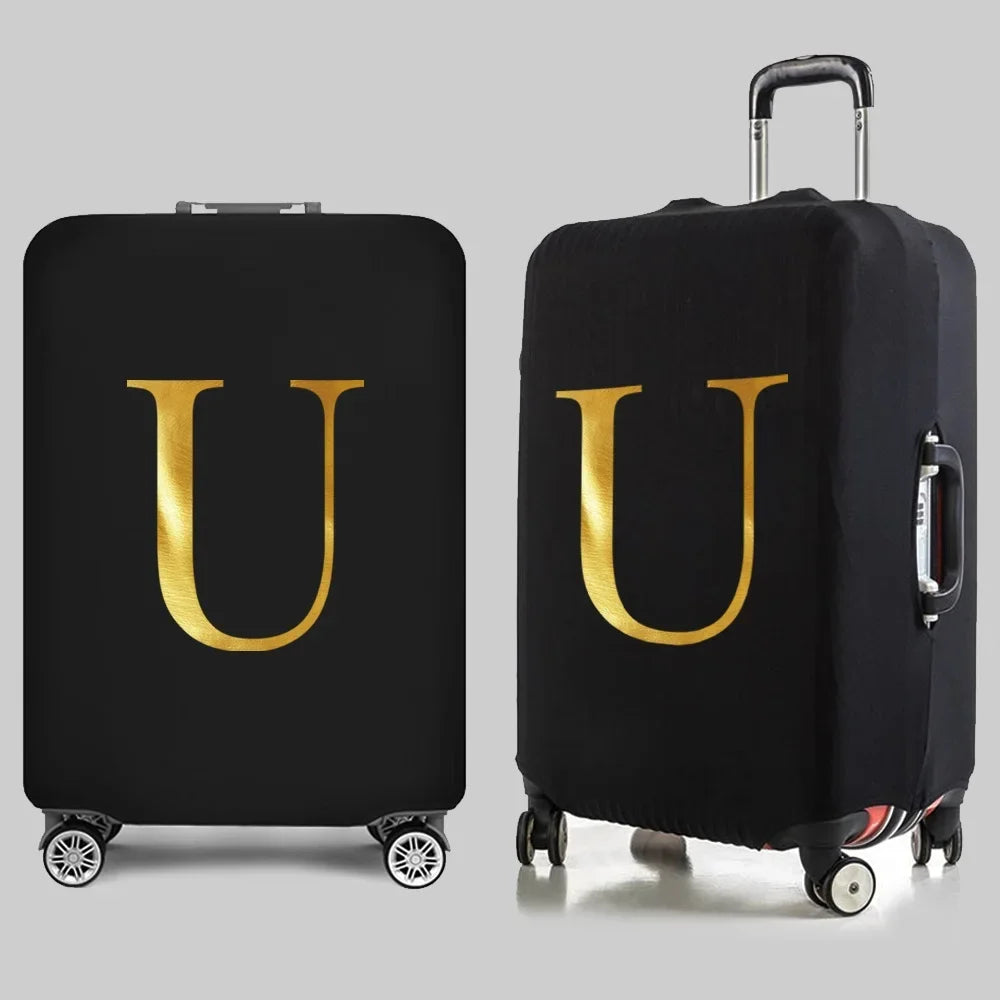 Fashion Travel Essentials Luggage Cover 26 Letters Print 18-32 Inch Holiday Traveling Accessories Trolley Elastic Suitcase Case cover