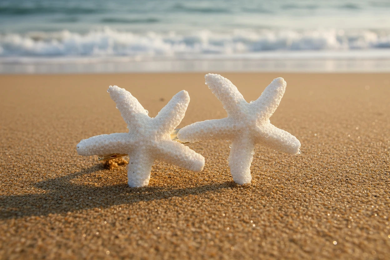 Summer Sea Starfish 1 Pcs Hair Clips Women Nice Star Starfish Sweet Hairpin Beach Hair Clip Girls Fashion cruise beach party holiday hair