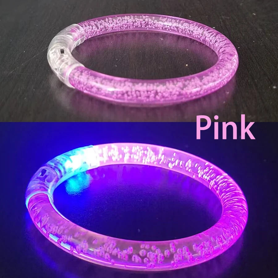 10/20/30/40/50 Pcs Led Bracelets Wristbands Glow In The Dark Party Supplies Neon Light Up Bracelet Wedding Party Decoration