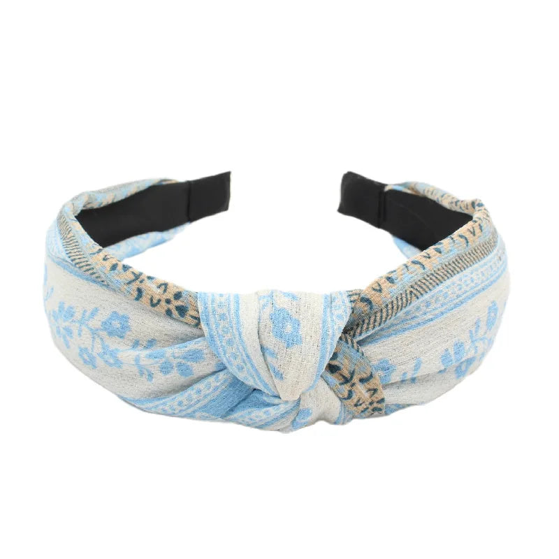 New Vintage Style Fabric Knot Headband National Style Headband Fashion Temperament Women Hair Accessories
