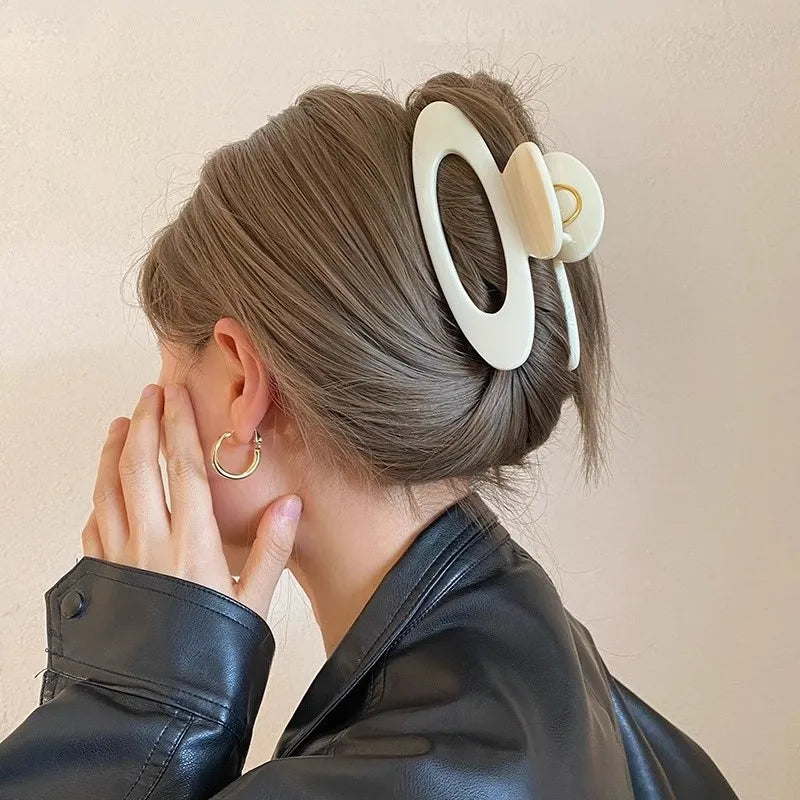 Oval Large Hair Claw Clip