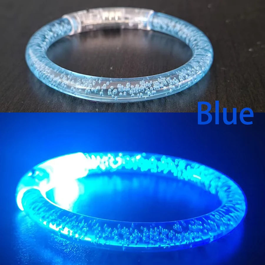 10/20/30/40/50 Pcs Led Bracelets Wristbands Glow In The Dark Party Supplies Neon Light Up Bracelet Wedding Party Decoration