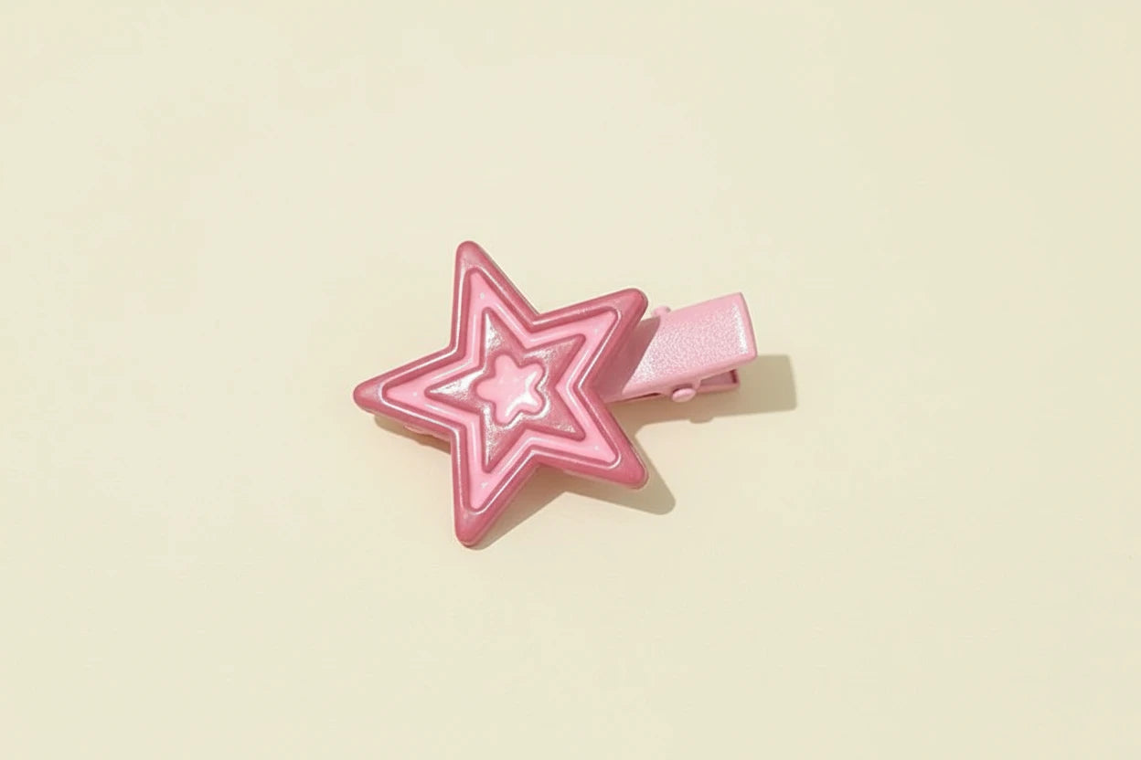 Star Hairpin Shiny Star Hair Clips New Fashion Side Bang Duck Mouth Clip Hair Accessories For Cool Girls stars  slide clips