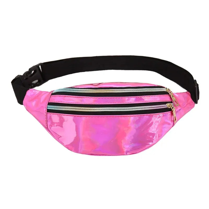 Waist Bag Laser Belt Bag Holographic Fanny Pack Designer Cute Waist Packs Bum Bag Party Travel Fashion Girls Shoulder Glitter