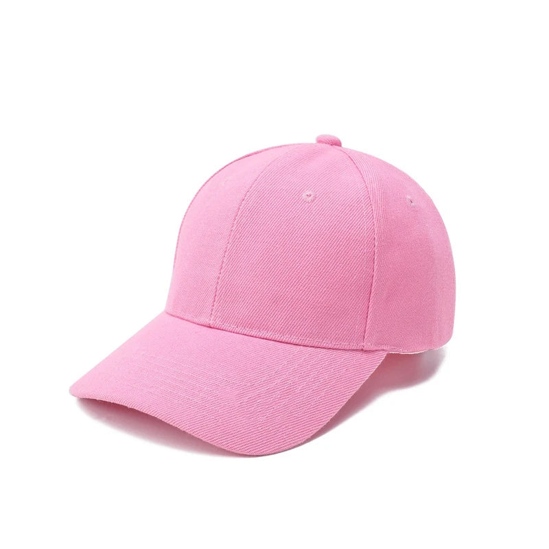 Summer Children Peaked Caps Students Kids Baseball Cap Boy Girl Solid Color Cotton Adjustable Hats Snapback Hip-Hop Sun Hat