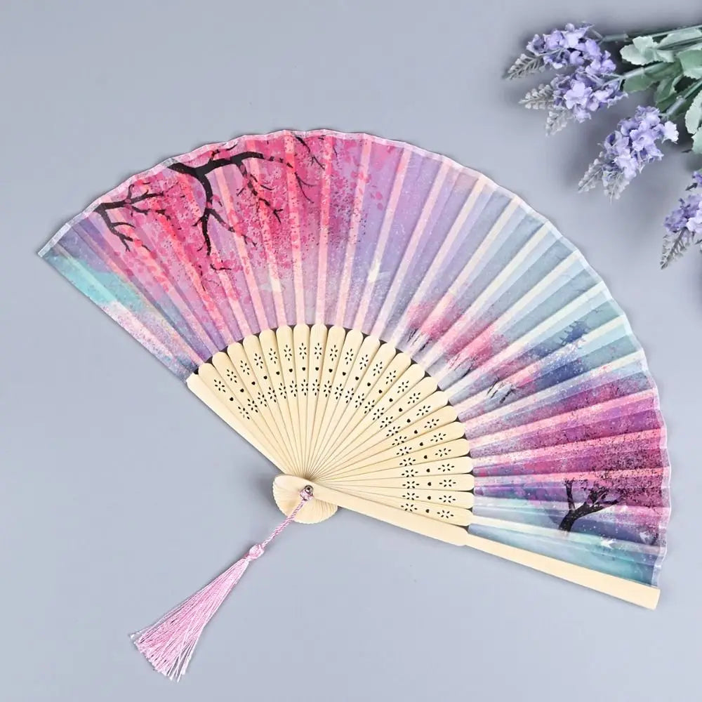 Bamboo Chinese Style Folding  Hand Fan