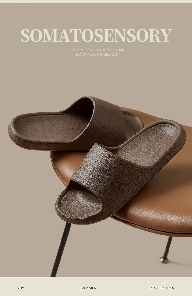 Fashion Women Slippers Summer Flat Lightweight EVA Home Bathroom Slippers Comfort Massage Couples Indoor Slides Shower Shoes sliders