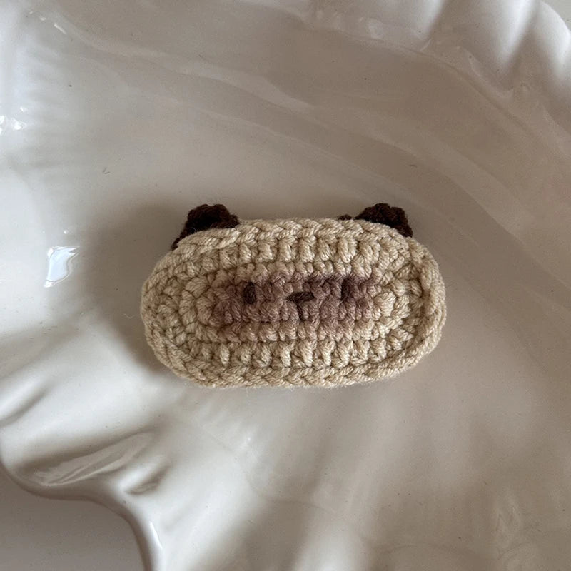 Crochet Hair Clip sausage dog Dachshund or cat