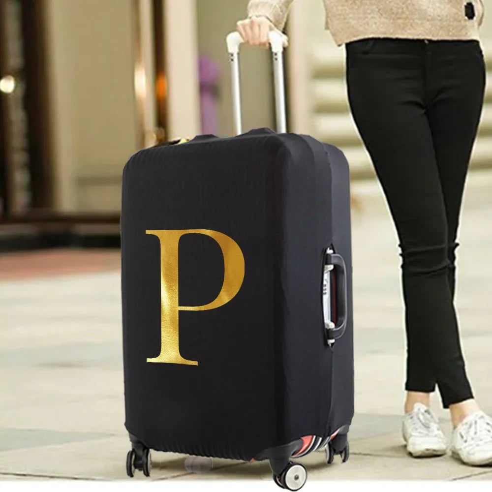 Fashion Travel Essentials Luggage Cover 26 Letters Print 18-32 Inch Holiday Traveling Accessories Trolley Elastic Suitcase Case cover