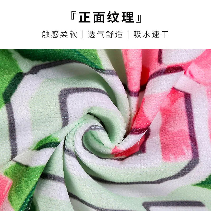 New Coconut Tree Ultra Fine Fiber Digital Printed Beach Towel Swimming Bath Towel Woolen Circle Cloth Beach Towel 70x150cm
