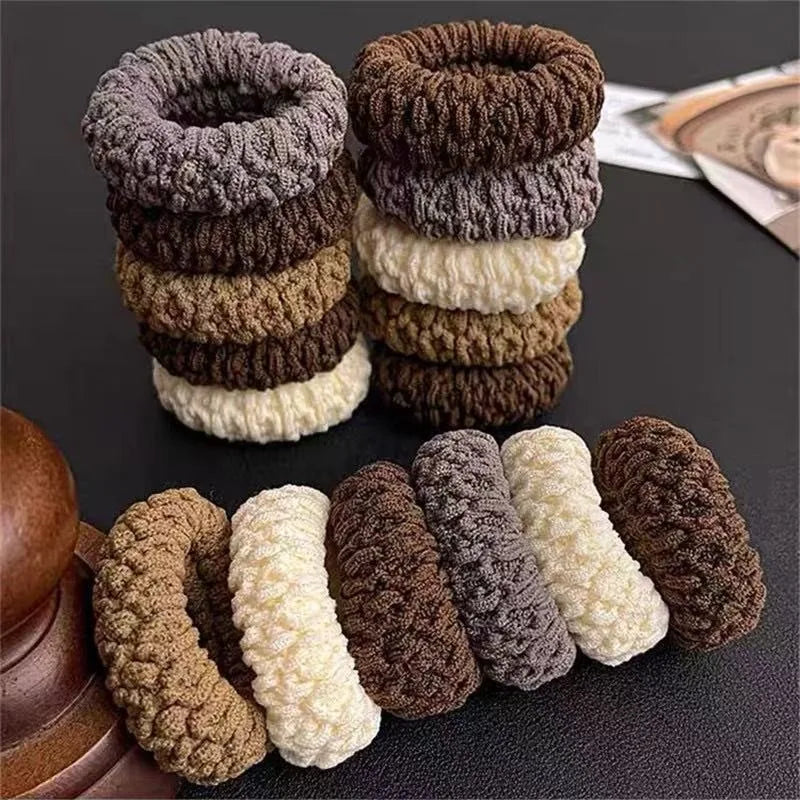 6Pcs/Set Women Hair Scrunchies Girls Elastic Hair Bands Children Headbands Hair Gum Tie Hair Accessories Party Birthday Gifts