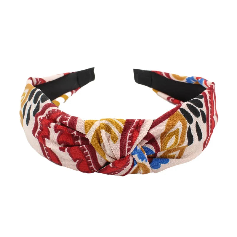 New Vintage Style Fabric Knot Headband National Style Headband Fashion Temperament Women Hair Accessories