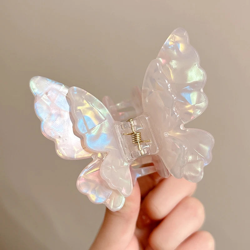 Beautiful Fairy Butterfly Hair Claw clip  Hair Clip Sweet Princess for Women Girl Hairpin Hair Accessories so pretty        Party holiday beach cruise wedding bridesmaid flower girl