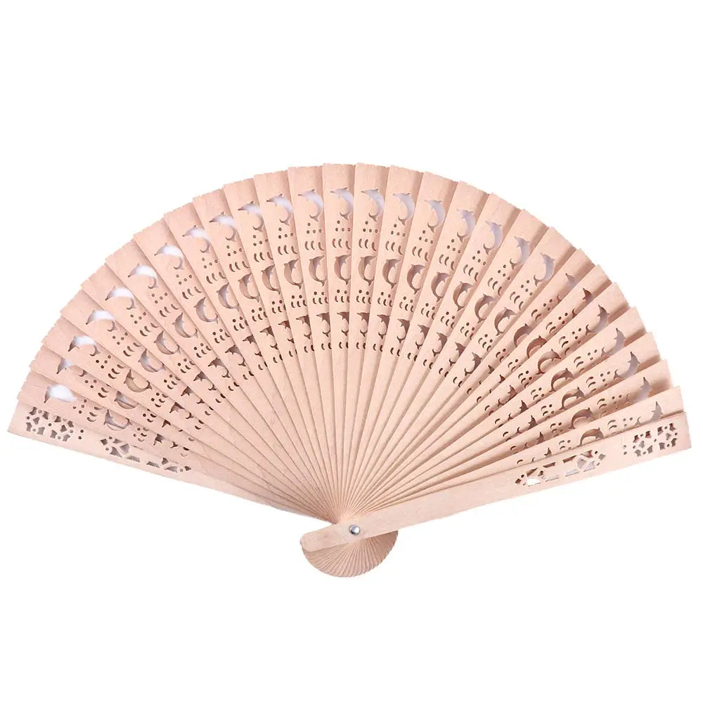 Fan Hand-held Home Accessories Printing Decorative Hollow Dance Hand Fans Folding Fans Photo Prop Tool Hand Held Flower Fans