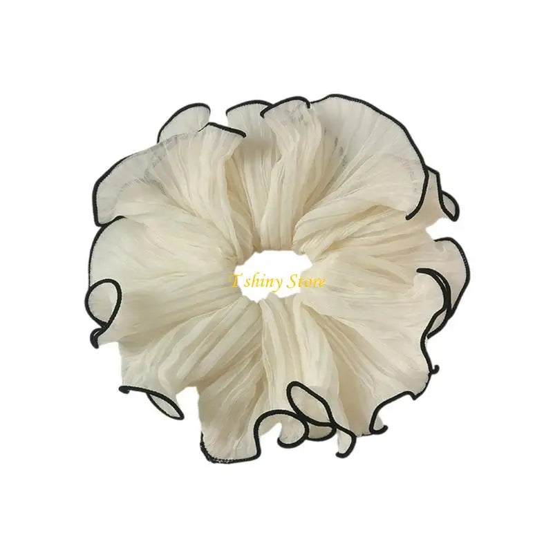 Elaborate Hair Tie for Women Hair Rings Lovely Ruched Scrunchies Oversized Hair Rope Hair Tie