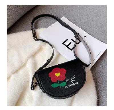 Lovely Children's Mini Shoulder Bags PU Leather Boys Girls Small Crossbody Bag Cute Cartoon Baby Kids Pink Red Coin Purse Wallet