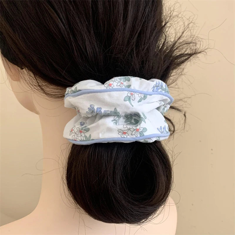6 x Scrunchies Small Blue tones